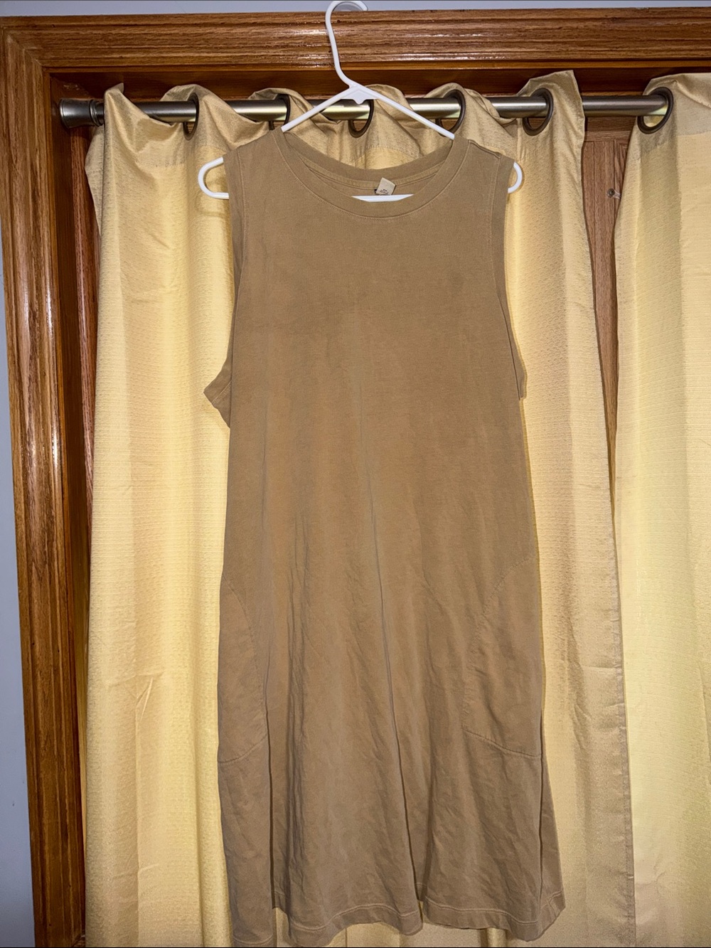 Old Navy Tan Crewneck Tank Top dress